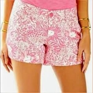 Lilly Pulitzer Pink & White Patterned Shorts